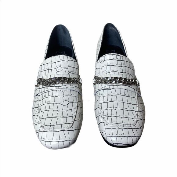 Marc Fisher Hanne Embossed Croc Loafer Shoes - Picture 2 of 6